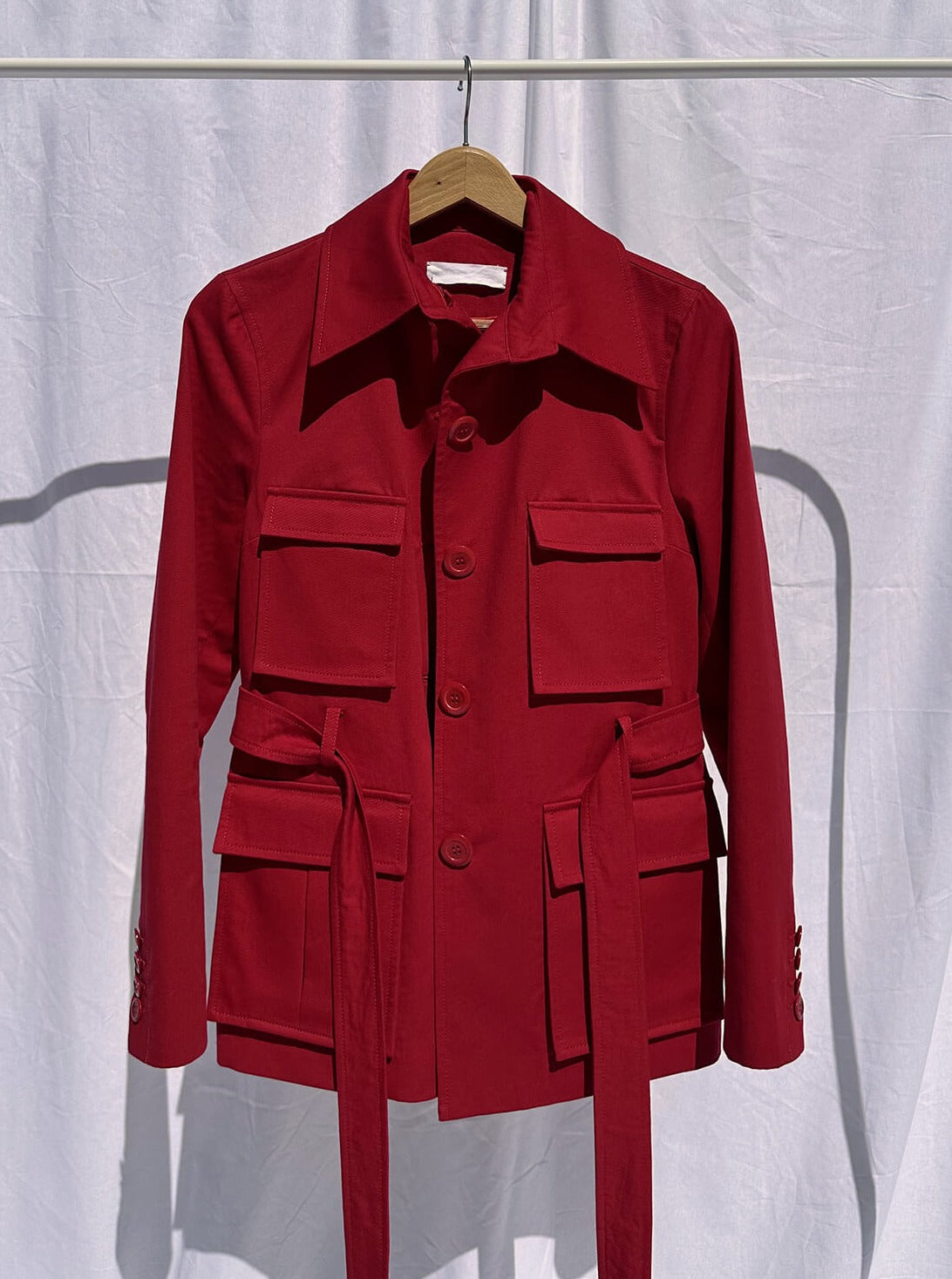 Red Safari Jacket front
